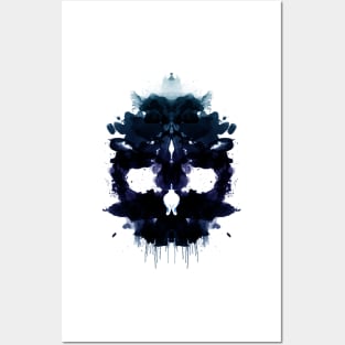 Rorschach Skull Posters and Art